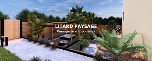 Image d'une terrasse réalisée par Litard paysages